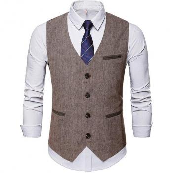 Chaleco delgado de boda para hombre