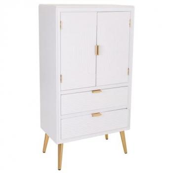 Armario de madera blanco 62x36,5x118
