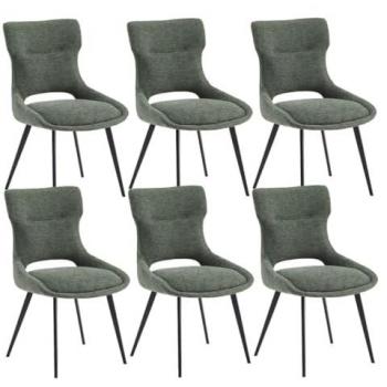 Pack Vert Amanda – 6 Chaises en Polyester