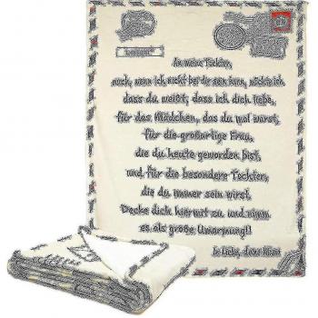Tenture Flanelle Encouragement 130X150