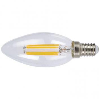 Bombilla E14 LED 4W luz cálida tipo vela