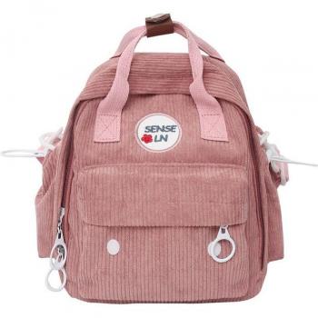 Small Corduroy Backpack for Women