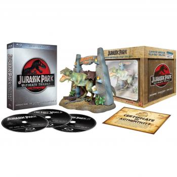 Jurassic Park Trilogie Park Collector 3 Films Blu-ray + Figurine résine du T-Rex