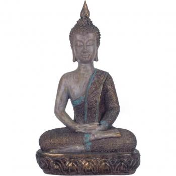 Buddha Grigio in Ceramica 11x18x30cm