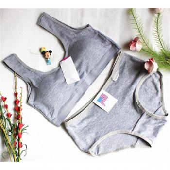 Breathable Girls Training Bra and Underwear Set