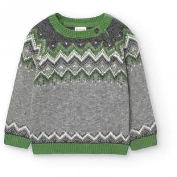 Boboli Maglione Elegante con Stampa Jacquard