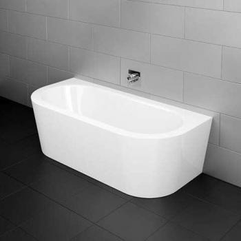 Bette Starlet I Silhouette Badewanne 165 x 75 x 42 cm, Vorwandversion, Weiß