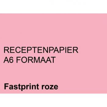 Receptpapier Fastprint A6 80gr roze 2000 bladen