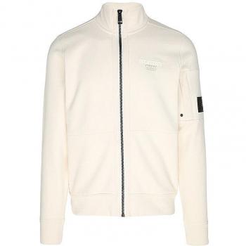 Tom Tailor Herren Sweatjacke in Cremefarbe S