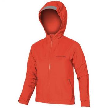 Chaqueta de ciclismo infantil Endura MT500JR roja anaranjada