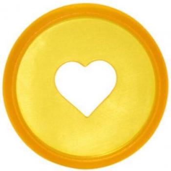 100pcs 28mm Heart Mushroom Binding Rings for Loose-leaf Notebooks