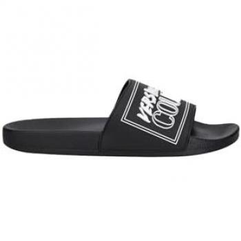 Versace Jeans Couture Sandali Slides Logo Nero Taglia 40 – Sport Chic
