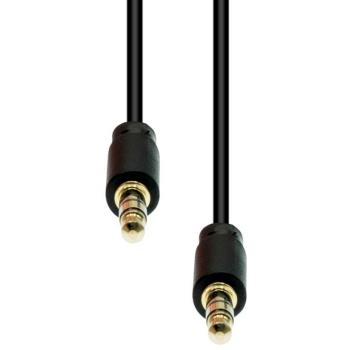 ProXtend 3-Pin Slim Black Connector Cable M-M