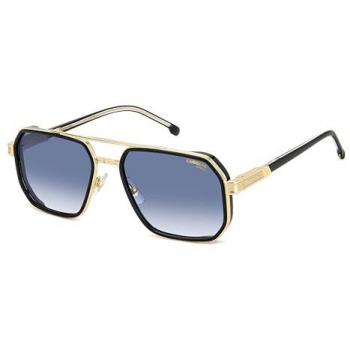 Occhiali da Sole Carrera 1069/S Nero Oro 58 MM con Lenti Blu Sfumate per Uomo