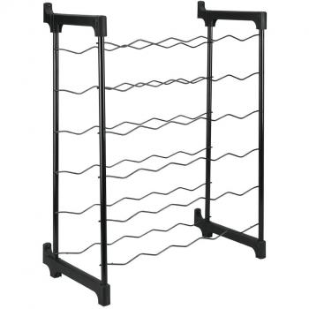 Black Wine Rack 50X27X61cm Bottle Stand Holder Storage
