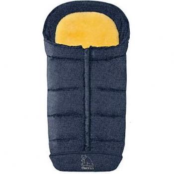 Eisbärchen Fußsack Komfort 2 in 1 blau meliert