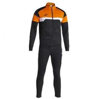Joma Danubio III 2XL Men's Track Jacket & Pants (Black/Orange)