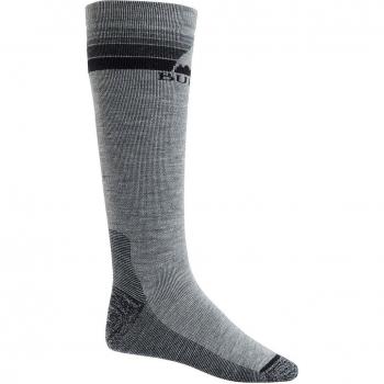 Burton Herren Emblem Mittelschwere Socke Grau Heather