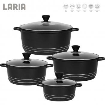 SQ Professional Laria 8-Piece Non-Stick Aluminium Cookware Set