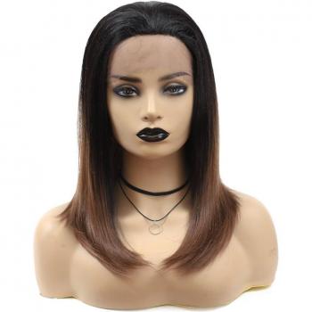 X-TRESS Ombre Brown Heat Resistant Synthetic Wig