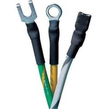 Guaina termorestringente nera mm 6,4/3,2 confezione 12 metri