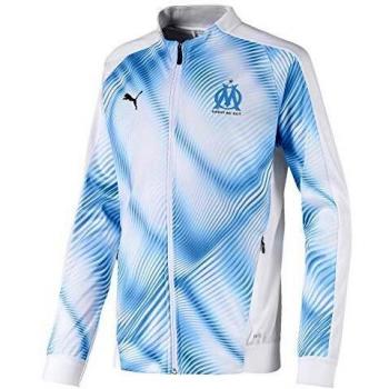 PUMA Marseille Stadion Junior Replikajacke – Weiß-Azur 128