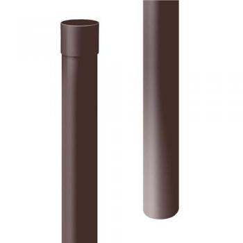 Tuyau de descente INEFA 200 cm – PVC brun foncé, système emboîtement