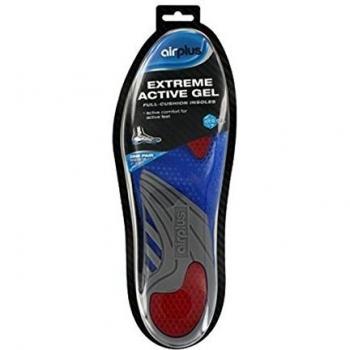 Airplus Extreme Gel Plantillas para Hombre, Medidas 7, Gris