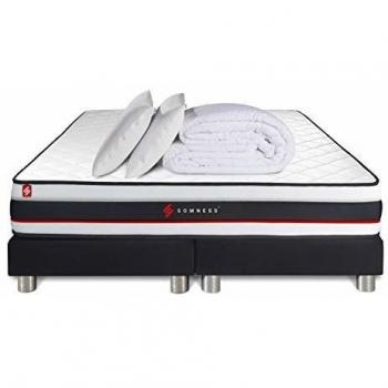 Ensemble literie double 80x200 avec matelas Form 160x200 et 2 oreillers mémoire de forme