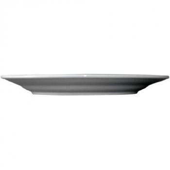 Olympia 12-Piece Set of 250mm Wide Rimmed Plates in White