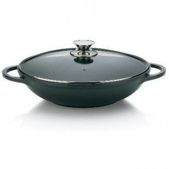 Wok Kela Kerros noir 4L avec couvercle