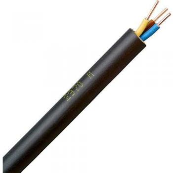 Cavo NYY-J 3 G 1.5 mm² 10 m Nero