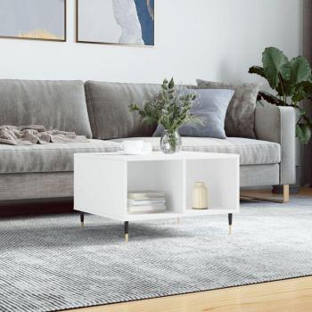 Mesa de Centro TORANA 60x50x36,5 cm en Madera Blanca