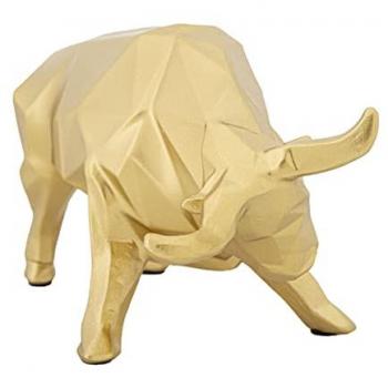 Tête de Taureau Dorée – Décoration
