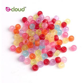 Perles de poney en plastique acrylique 100 pièces