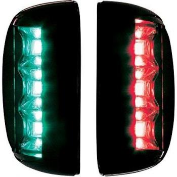 Set de feux Babord-Tribord FOS LED 20 112,5°, couleur noire