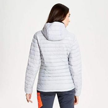 Dare 2b Damen Wasserabweisende Packaway-Kapuzenjacke mit Entendaunenschaum, Reißverschluss unten, XL Argent Grey