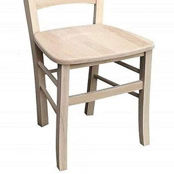 Venezia Stuhl Sitzfläche aus Massivholz