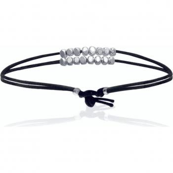 Bracciale in Argento 'Chorégraphie' Nero