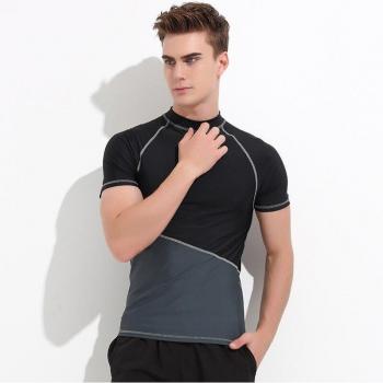 SBART Men's Anti-UV Short Sleeve Surfing Rashguard