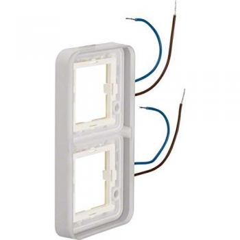 13393512 – RAHMEN 2FACH SENKRECHT WEISS BELEUCHTBAR, 230 V