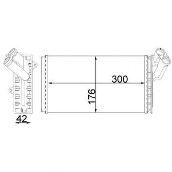 AH 104 000S Mahle Air Conditioning Heat Exchanger