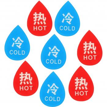 Signes chauds et froids autocollants pour robinets