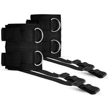 UniQuantum Knöchelmanschetten Harley (schwarz, Fesselset)