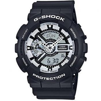 Herren-Ga‑110bw‑1Aer: Casio G‑Shock Armbanduhr, Schwarz/Blau
