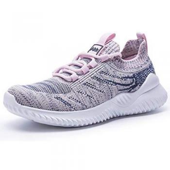 Women’s Grey Breathable Walking Trainer (Slip On)