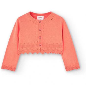 Boboli Strickjacke für Mädchen in orange, Größe 86