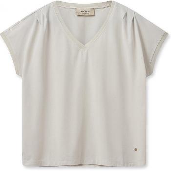 MOS MOSH Women's Ecru Classic V-Neck Top