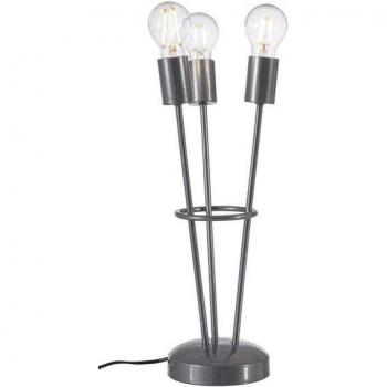 Lampada da tavolo Fiaccola 3 luci H45cm grigia