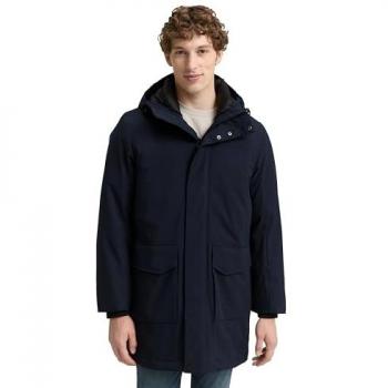 Tom Tailor Denim Parkamantel – Reguler Passform, Wasserdicht, Dunkelblau, XL